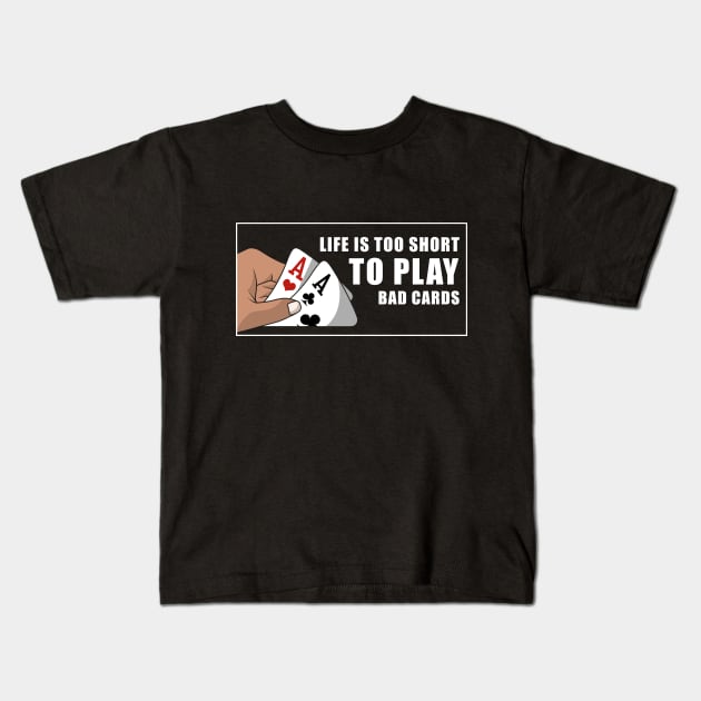 Poker with Friends Kids T-Shirt by Markus Schnabel